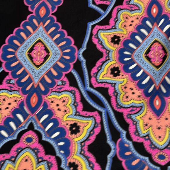 Raisins Womens Colorful Paisley Tankini Lined Flattery Racerback Swimsuit Sz L - Picture 3 of 8